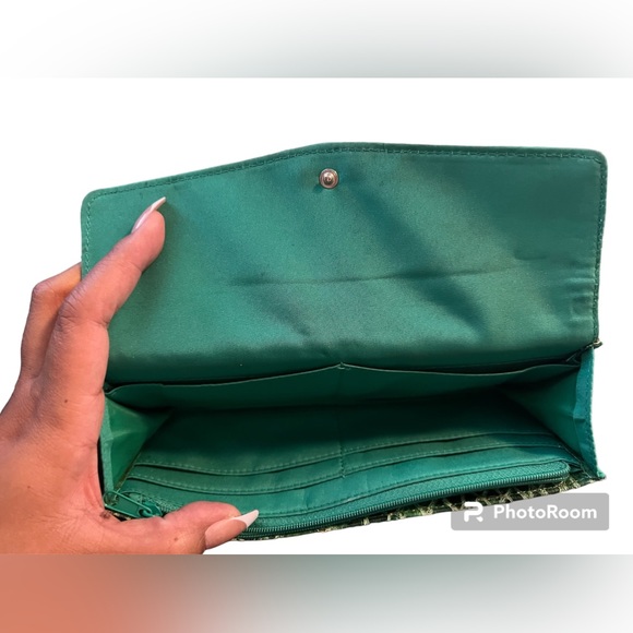 Unbranded Green Faux Snake Skin Wristlet/Wallet - Picture 4 of 6